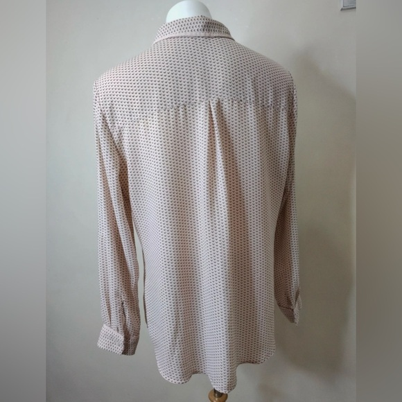 Candie’s Blush Pink Printed Button-Up Blouse Size XL - Picture 4 of 13